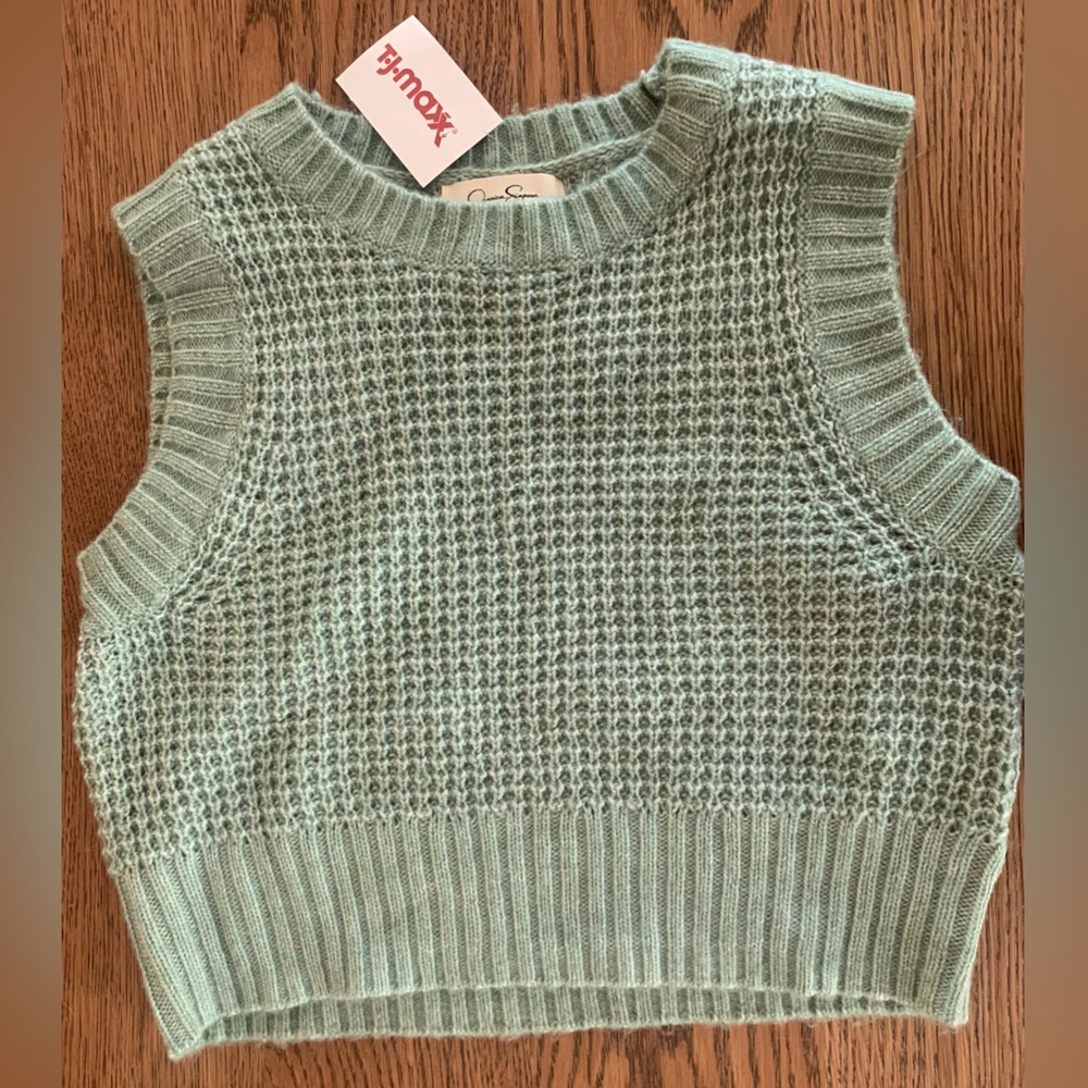 Mint green knit tank top, new with tags never worn.